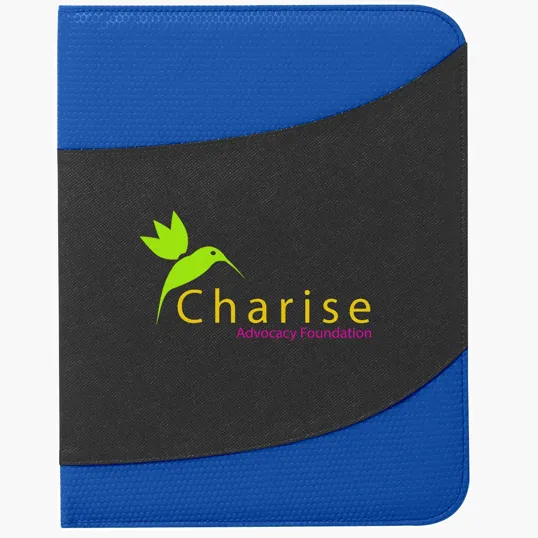 Non-Woven Bubble Padfolio with Writing Pad — view 3