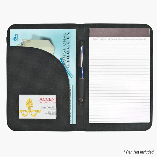 Non-Woven 5" x 7" Bubble Padfolio with Writing Pad — view 4