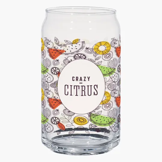 Full Color Ale Glass Can, 16 Oz.