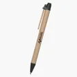 Eco-Inspired Paper Barrel Pen with Wooden Clip — view 2