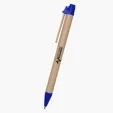 Eco-Inspired Paper Barrel Pen with Wooden Clip — view 3