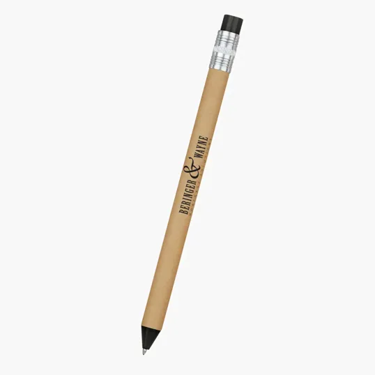 Pencil-Look Pen with Paper Barrel — view 2