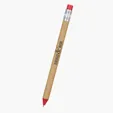 Pencil-Look Pen with Paper Barrel — view 3