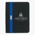 Contemporary Zippered Portfolio with Writing Pad — view 3