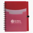 Tri-Pocket Notebook with Elastic Pen Loop, 5 x 7 in. — view 4