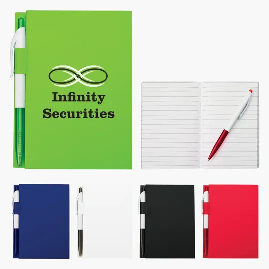 4" x 6" Notebook With Pen, 70 Pages