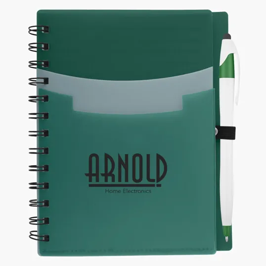 Tri-Pocket Notebook & Pen — view 4