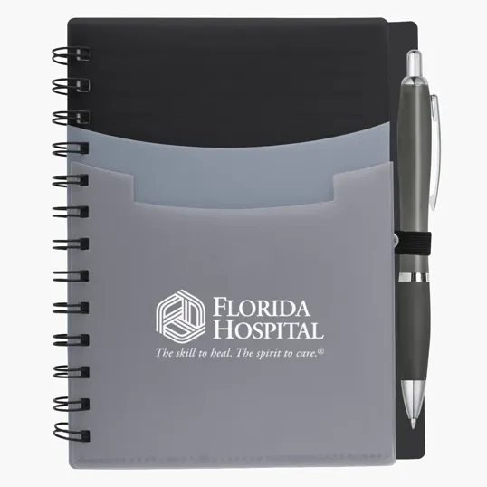Tri-Pocket Notebook & Satin Pen — view 3