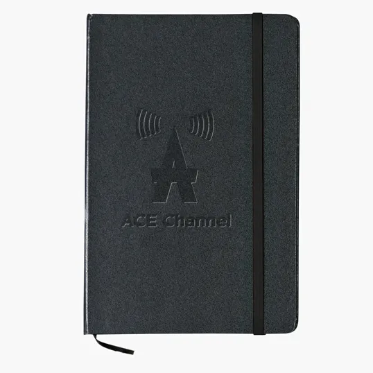Shelby Notebook with Strap Closure and Bookmark — view 3