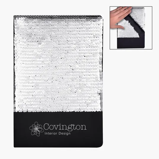 Flip Sequin Notebook, 80 Page Lined — view 3