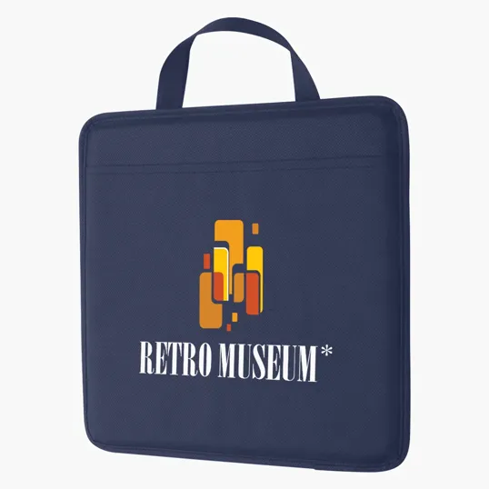 Non-Woven Stadium Cushion with Front Pocket — view 2