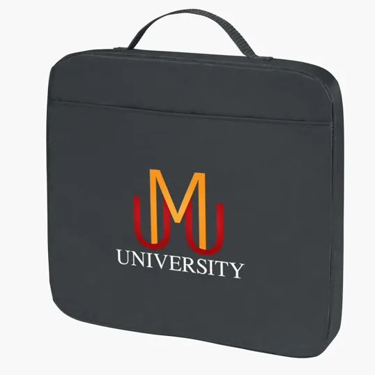 Stadium Cushion with Front Pocket and Carrying Handle