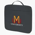 Stadium Cushion with Front Pocket and Carrying Handle