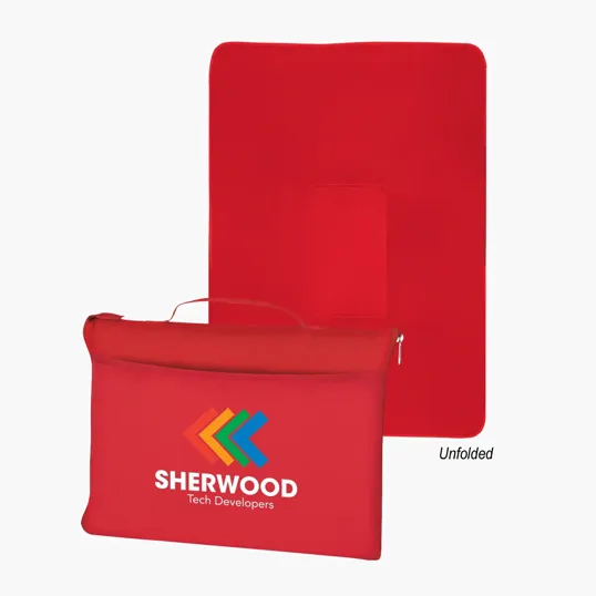 Fleece Travel Blanket with Carrying Bag — view 3