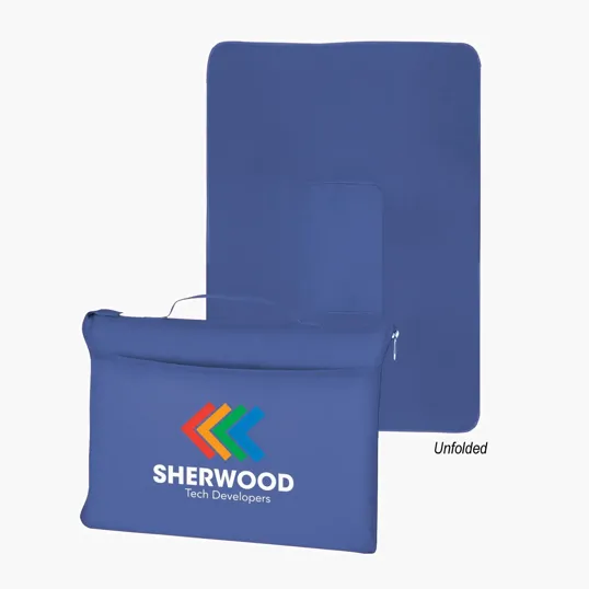 Fleece Travel Blanket with Carrying Bag — view 4