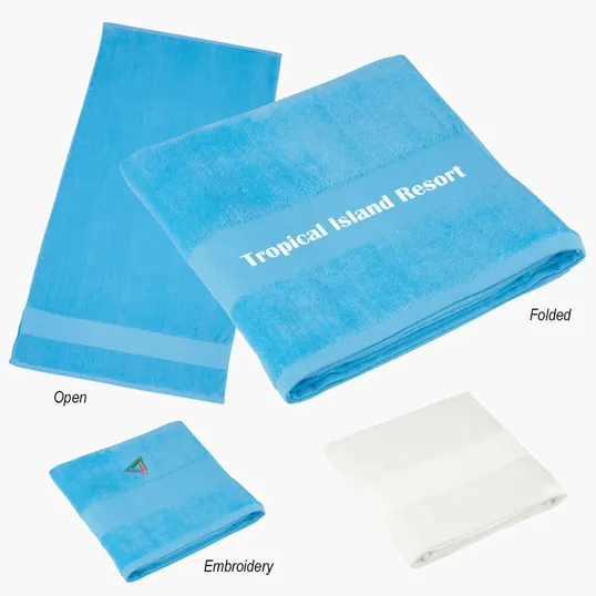 Cotton Beach Towel, 28.75 x 55 in — view 7