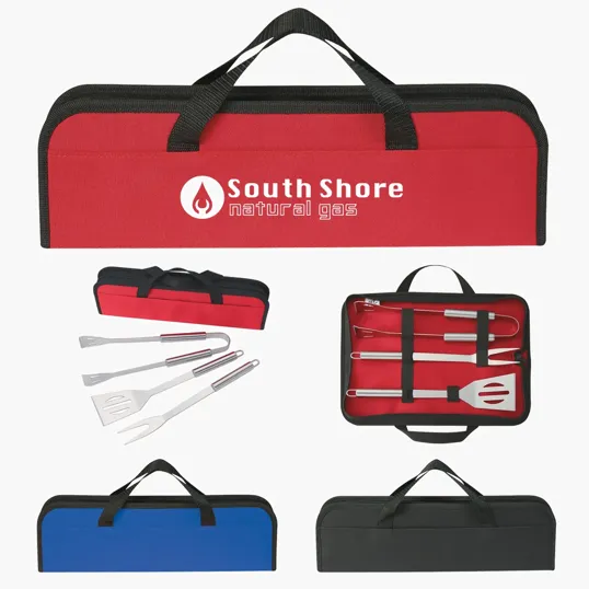 3-Piece BBQ Set in Travel Case — view 4
