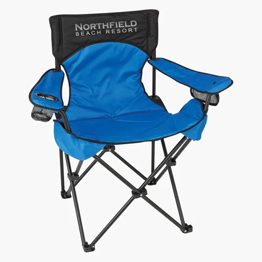 Deluxe Padded Folding Chair with Carrying Bag