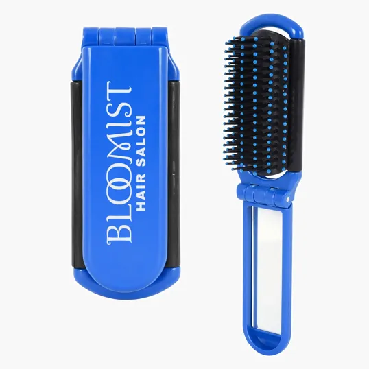 Kwik-Fix Folding Brush With Mirror — view 2