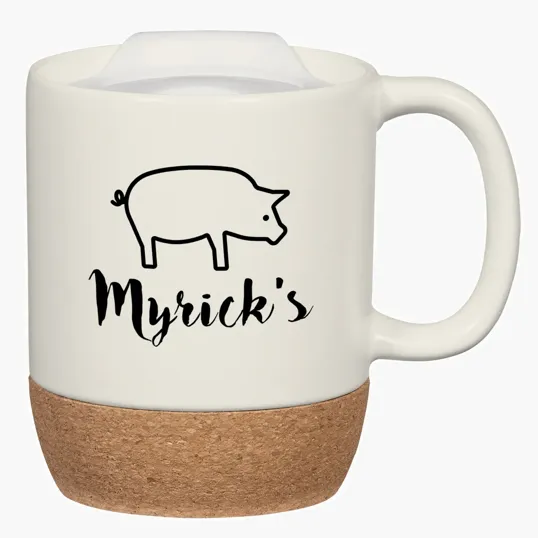 Cork Collection 14 Oz. Ceramic Mug with Cork Base — view 9