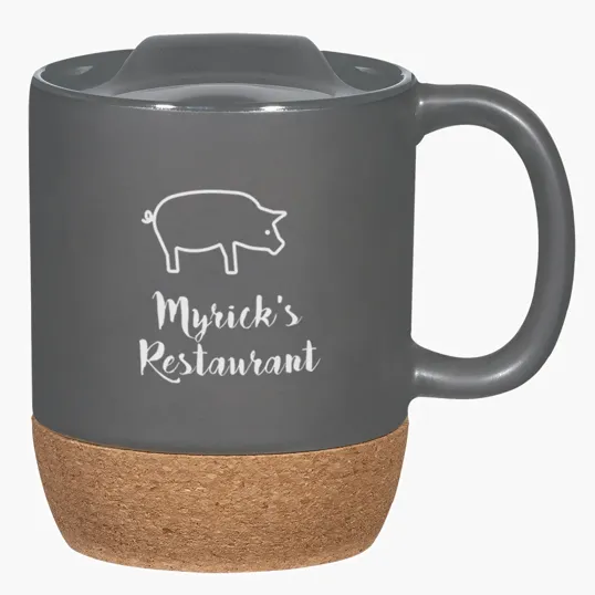 Cork Collection 14 Oz. Ceramic Mug with Cork Base — view 10