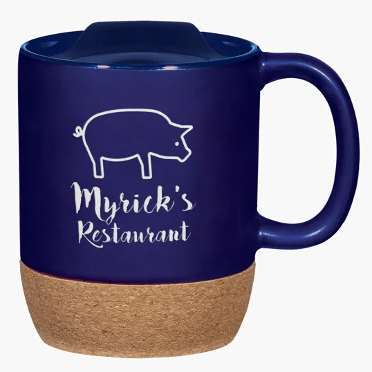 Cork Collection 14 Oz. Ceramic Mug with Cork Base — view 3