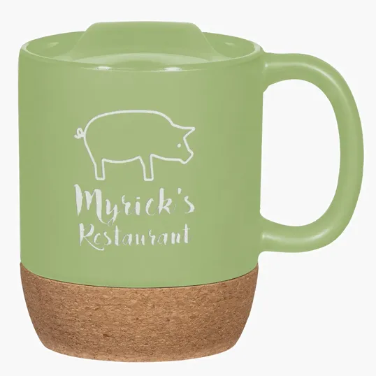 Cork Collection 14 Oz. Ceramic Mug with Cork Base — view 4
