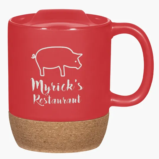 Cork Collection 14 Oz. Ceramic Mug with Cork Base — view 6