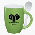 12 Oz. Spooner Mug with Removable Spoon — view 2