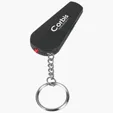 Whistle Light Key Chain with Split Ring — view 2
