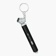 Mini Tire Gauge Key Chain — view 2