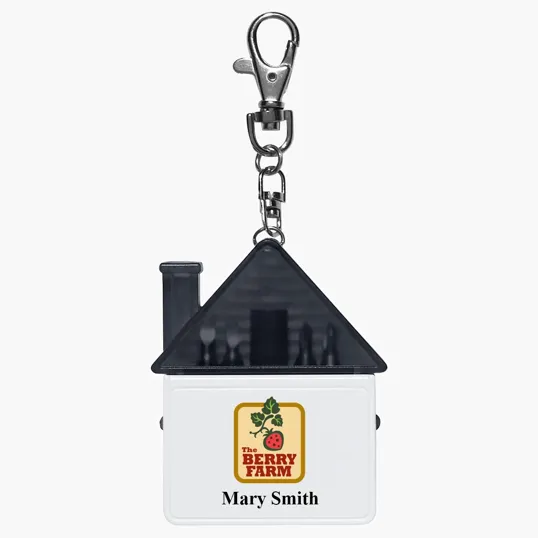 House Shape Tool Kit Keychain