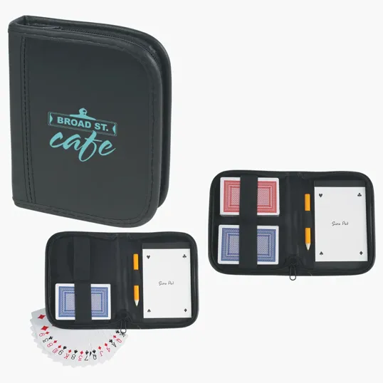 Playing Card Set with Notepad and Pencil — view 2