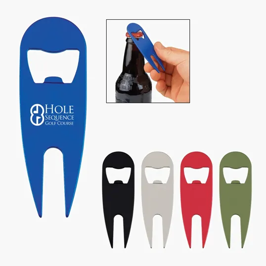 Aluminum Divot Tool With Bottle Opener — view 3