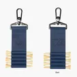 Cutter & Buck® rPET and Bamboo Golf Tee Set Keychain — view 3