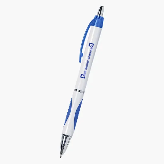 Sassy Plunger Action Pen with Rubber Grip — view 2