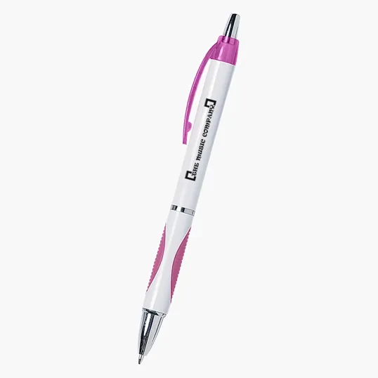 Sassy Plunger Action Pen with Rubber Grip — view 4