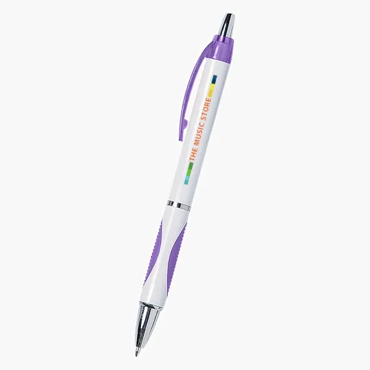 Sassy Plunger Action Pen with Rubber Grip — view 5