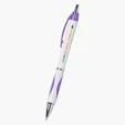 Sassy Plunger Action Pen with Rubber Grip — view 5