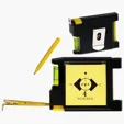 Multi-Function Tape Measure with Level and Notepad