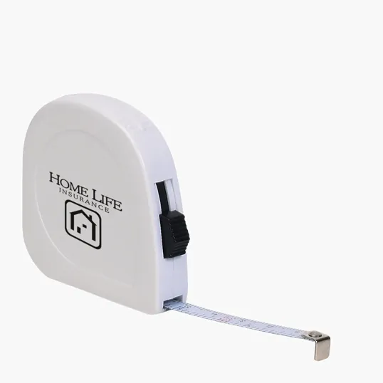 10' Retractable Steel Tape Measure with Push Button Lock