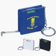 Square Level Tape Measure Key Tag with 3' Retractable Steel Tape — view 4
