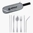 Stainless Steel Cutlery Set in Pouch — view 2