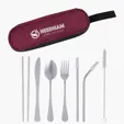 Stainless Steel Cutlery Set in Pouch — view 5