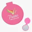 Compact Mirror, 2.25" Circular Plastic