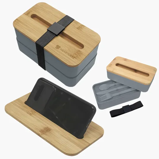 Stackable Bento Box with Phone Stand — view 5