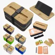 Stackable Bento Box with Phone Stand
