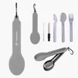Travel Utensil Set with Silicone Holder — view 3