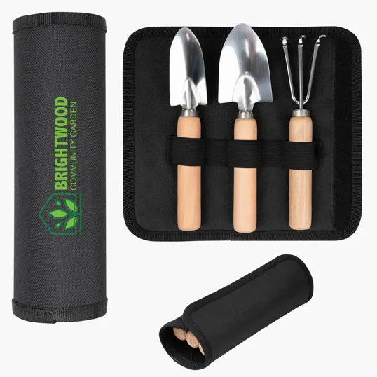 Mini Garden Tool Set with Roll-Up Pouch — view 2
