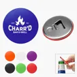 Tin Bottle Opener Magnet, 2.25" Circle